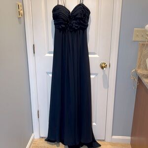 Bill Levkoff Navy Blue bridesmaid or prom dress